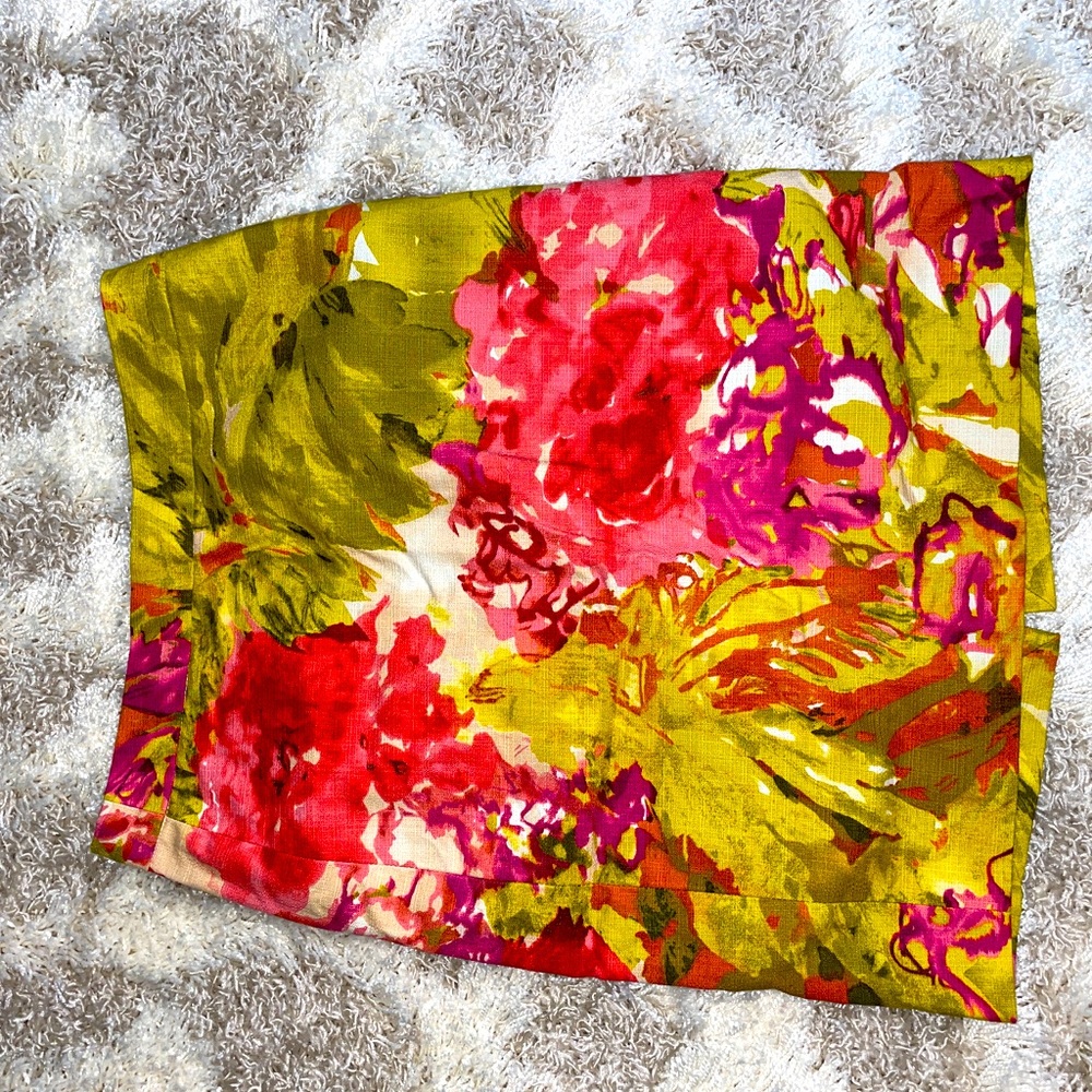J. Crew Floral Pencil Skirt